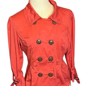 American Rag Women's Double-Breasted Red Jacket Size Large